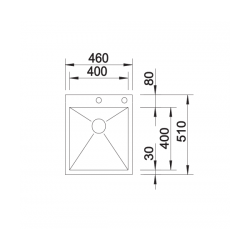 Zlewozmywak Blanco ZEROX 400-IF/A Z KOR. INFINO 521 629